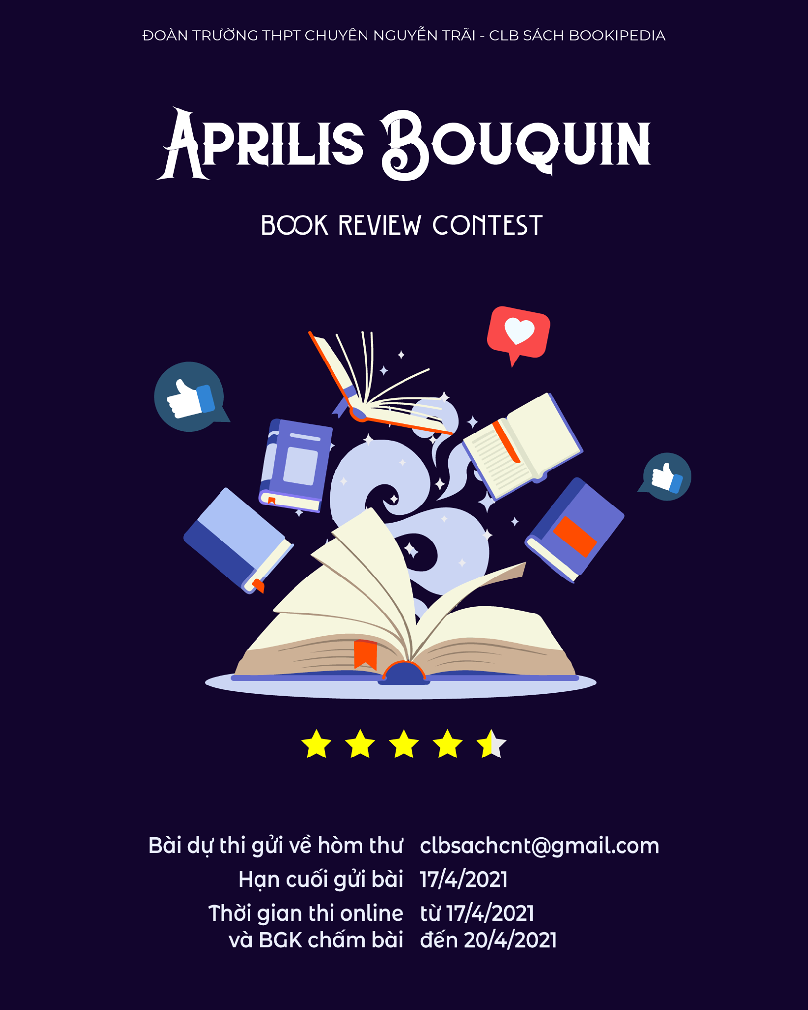 Phát động cuộc thi Review Sách “APRILIS BOUQUIN”