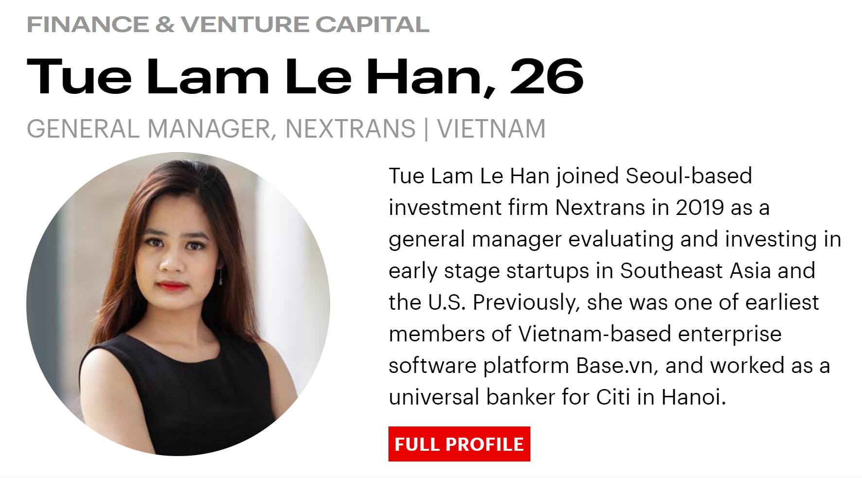 Những điều chưa kể của Lê Hàn Tuệ Lâm - CHS chuyên Anh - 1 trong 3 gương mặt Việt Nam "30 Under 30” được Tạp chí Forbes công bố.